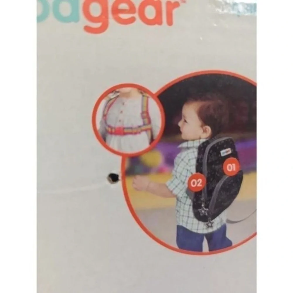 NWT Good Gear Quilted Harness Backpack for Toddlers Independence Peace of‎ Mind